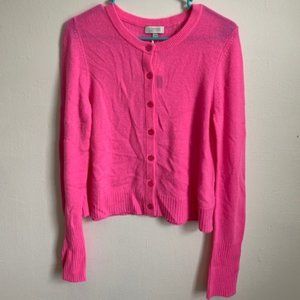 Hot pink cashmere cardigan
